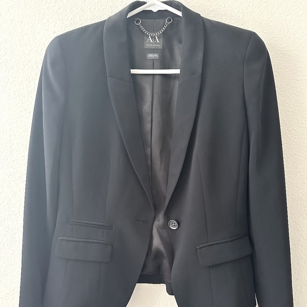 Armani Exchange Blazer with Shoulder Pads Size 2